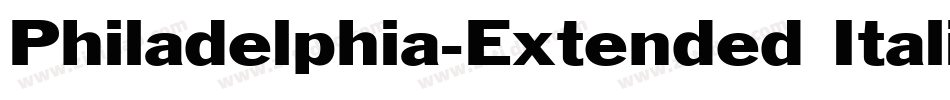 Philadelphia-Extended Italic字体转换